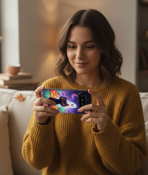 Halloween Google Pixel Phone Case - Cute Black Cat And Pumpkins  - for Google Pixel 9 Pro XL, Pixel 8 Case Pixel 7 6 5