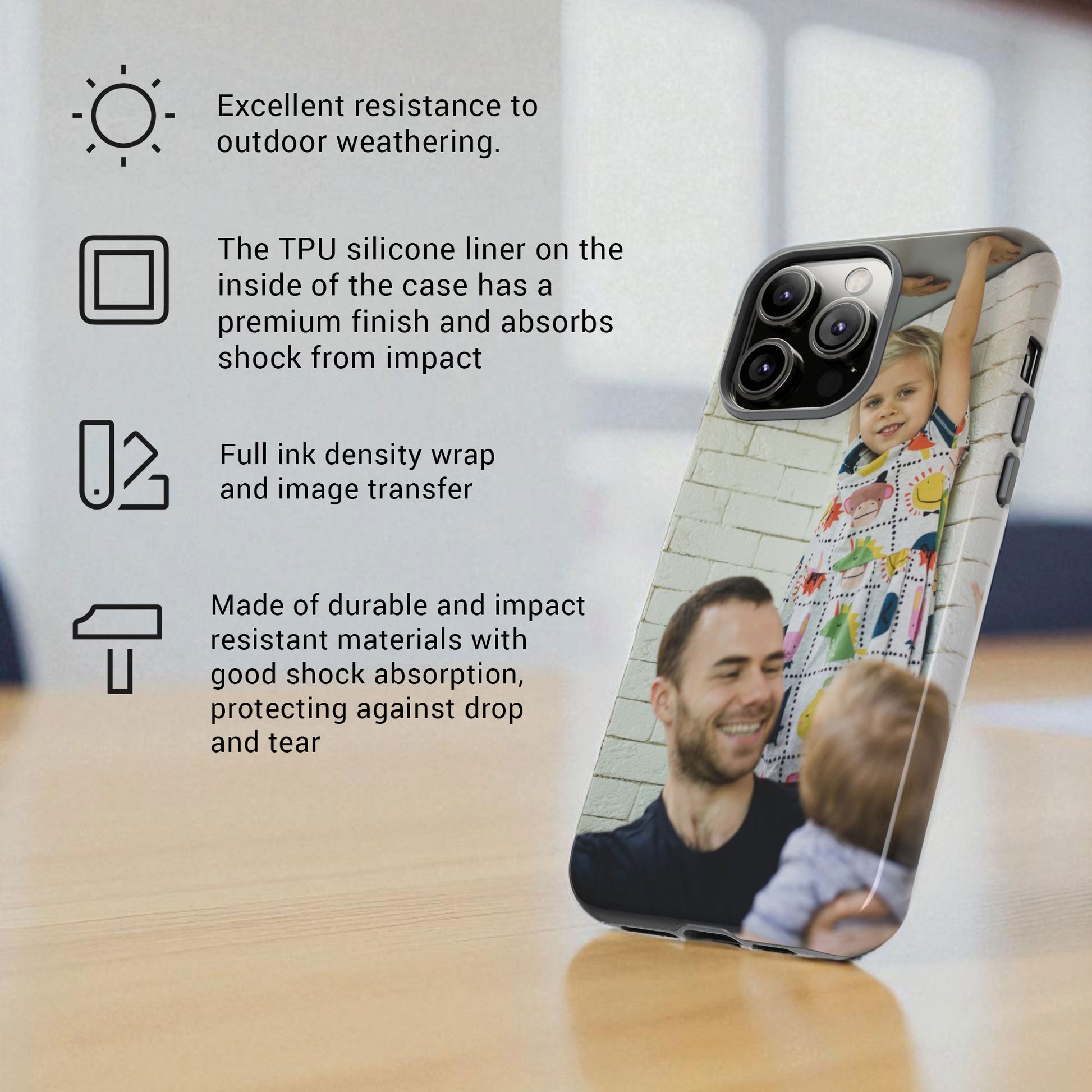 Fathers Day Personalised Photo Phone Case iPhone, Samsung Galaxy S, Google Pixel