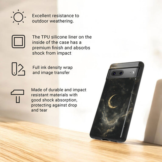 Celestial Stars And Moon Phone Case For Google Pixel